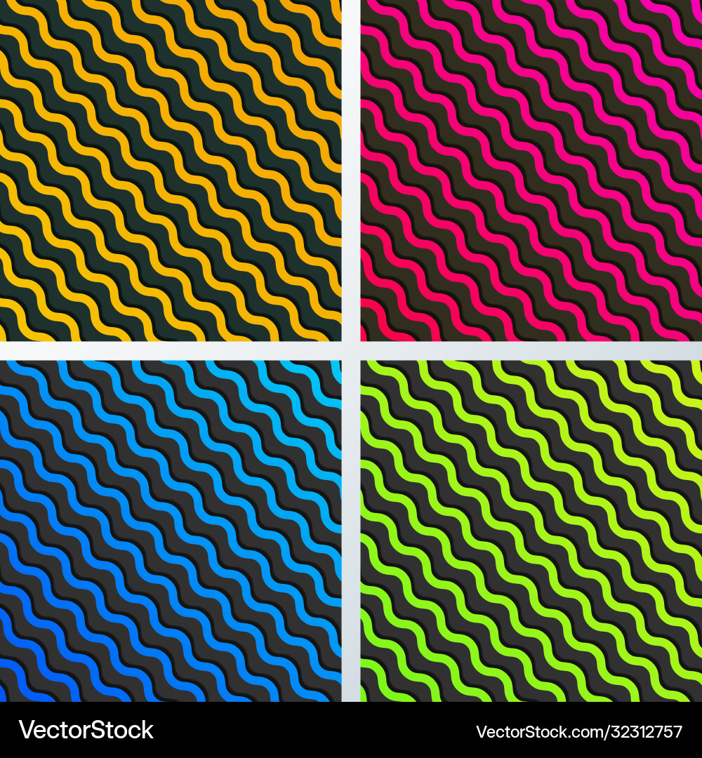 Abstract Diagonal Wave Pattern vector image
