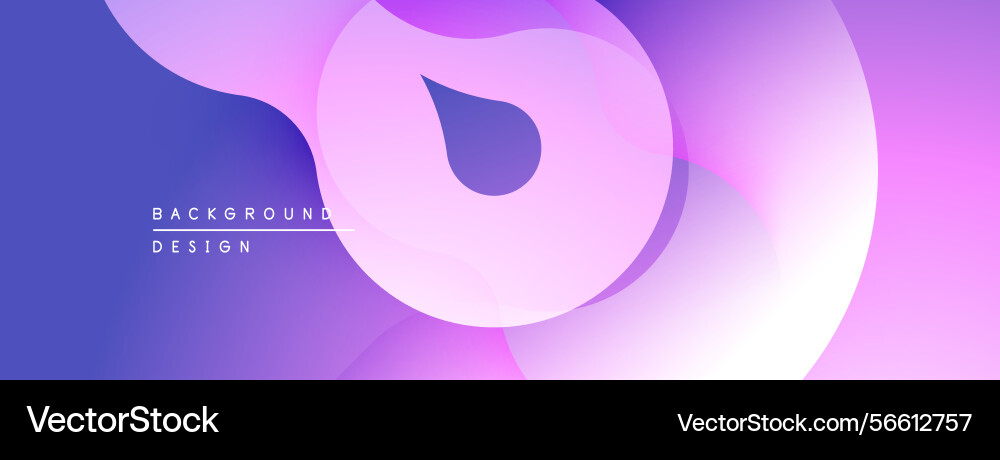 Abstract fluid shapes overlap creating soft Abstract fluid shapes overlap creating soft vector image