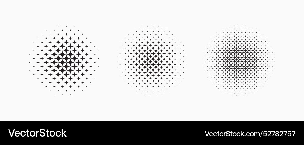 Circular halftone pattern Circular halftone pattern vector image