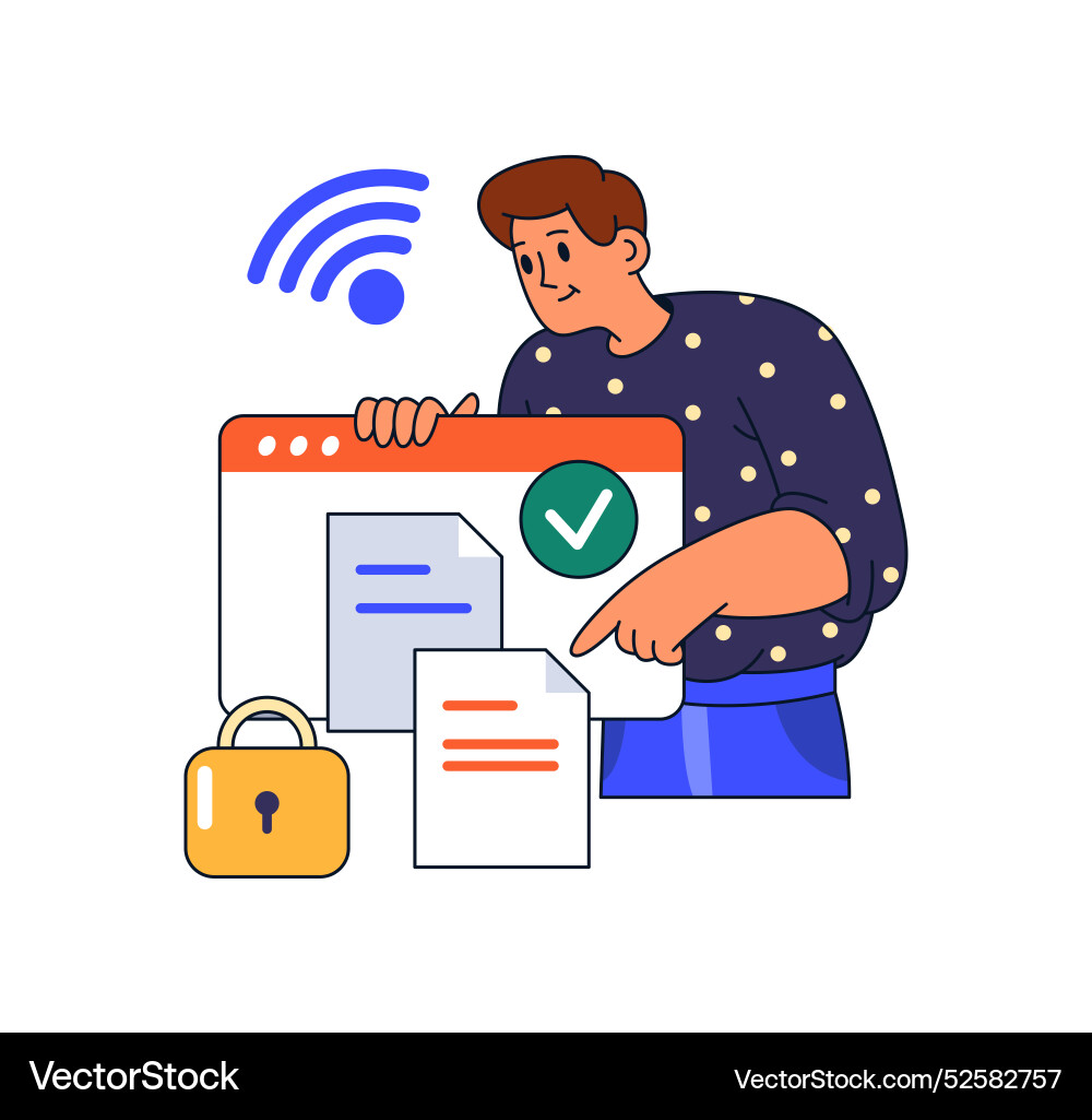 Digital security and protection from hacking Digital security and protection from hacking Vector Image