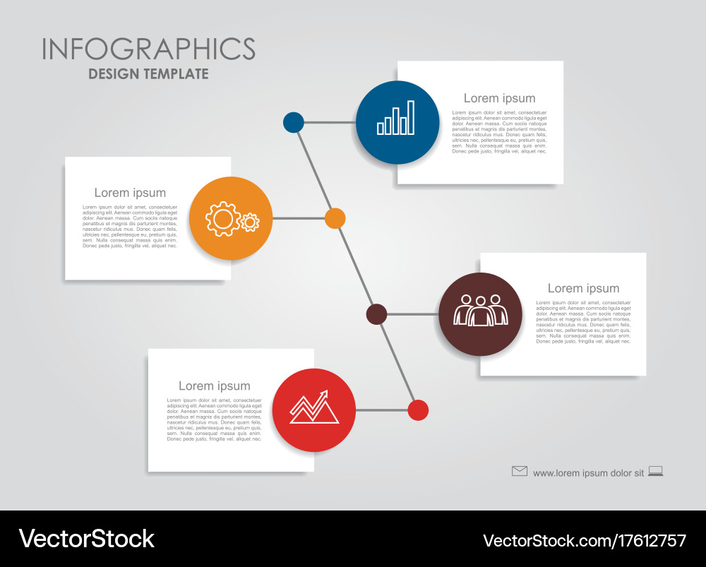 Infographic template can be used for workflow vector image