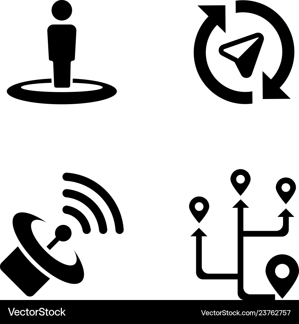 Navigation gps route Navigation gps route vector image