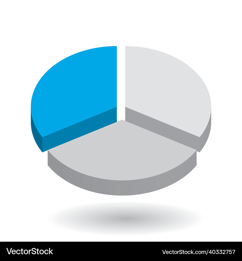 Pie chart design element Pie chart design element vector image