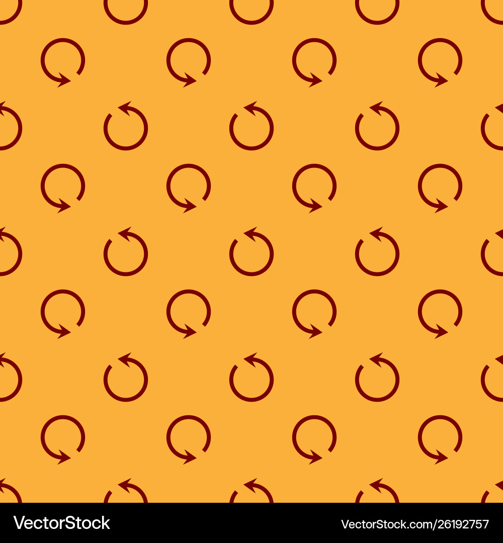 Red refresh icon isolated seamless pattern Red refresh icon isolated seamless pattern Vector Image