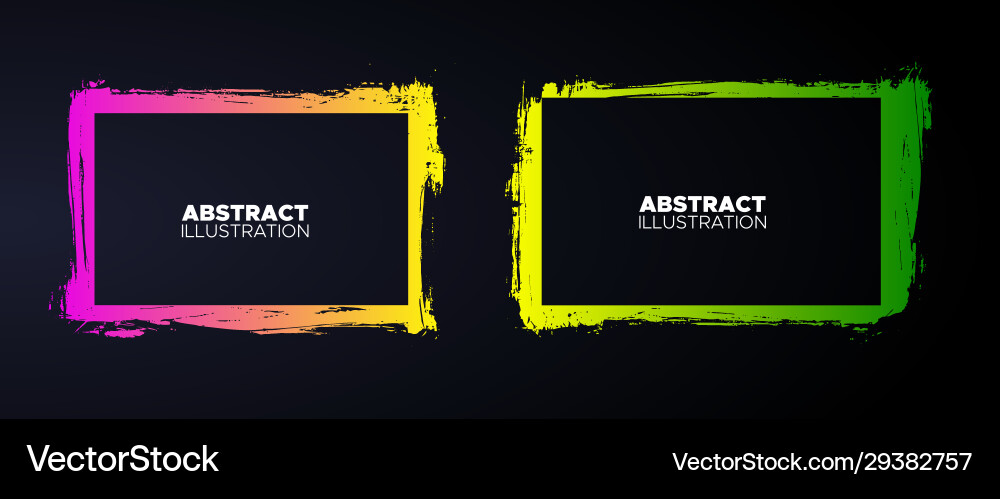 Set grunge frames background Vector Image