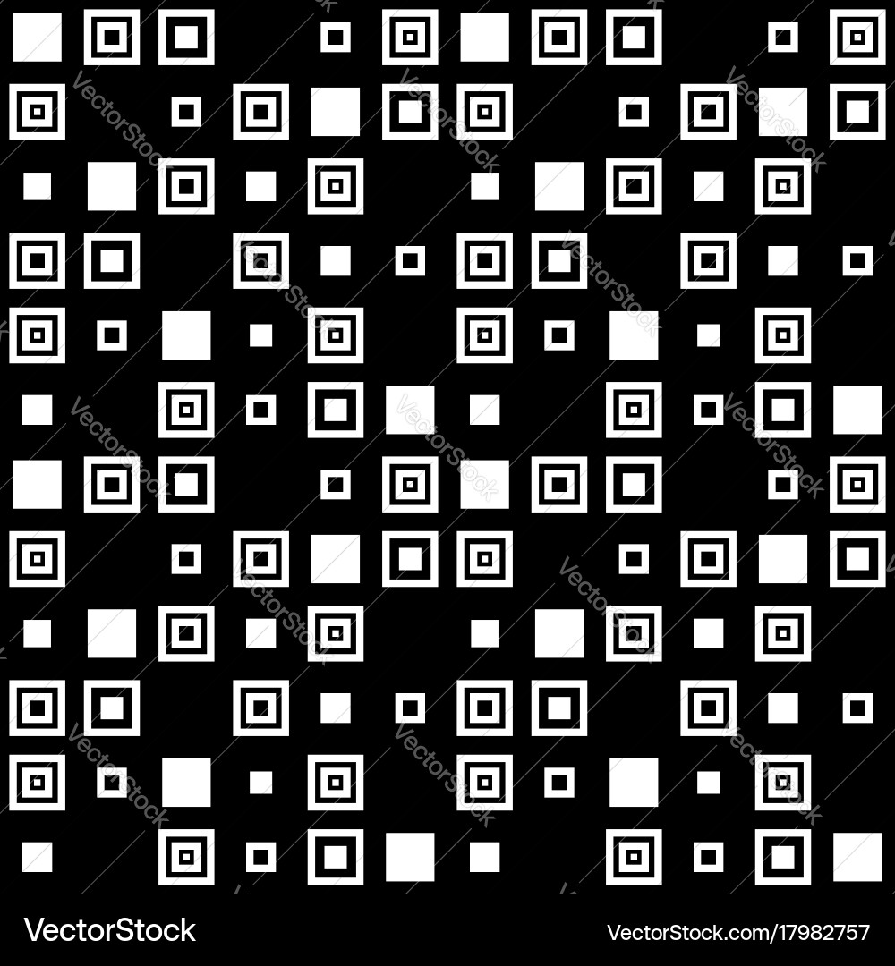 Simple seamless pattern of squares vector image
