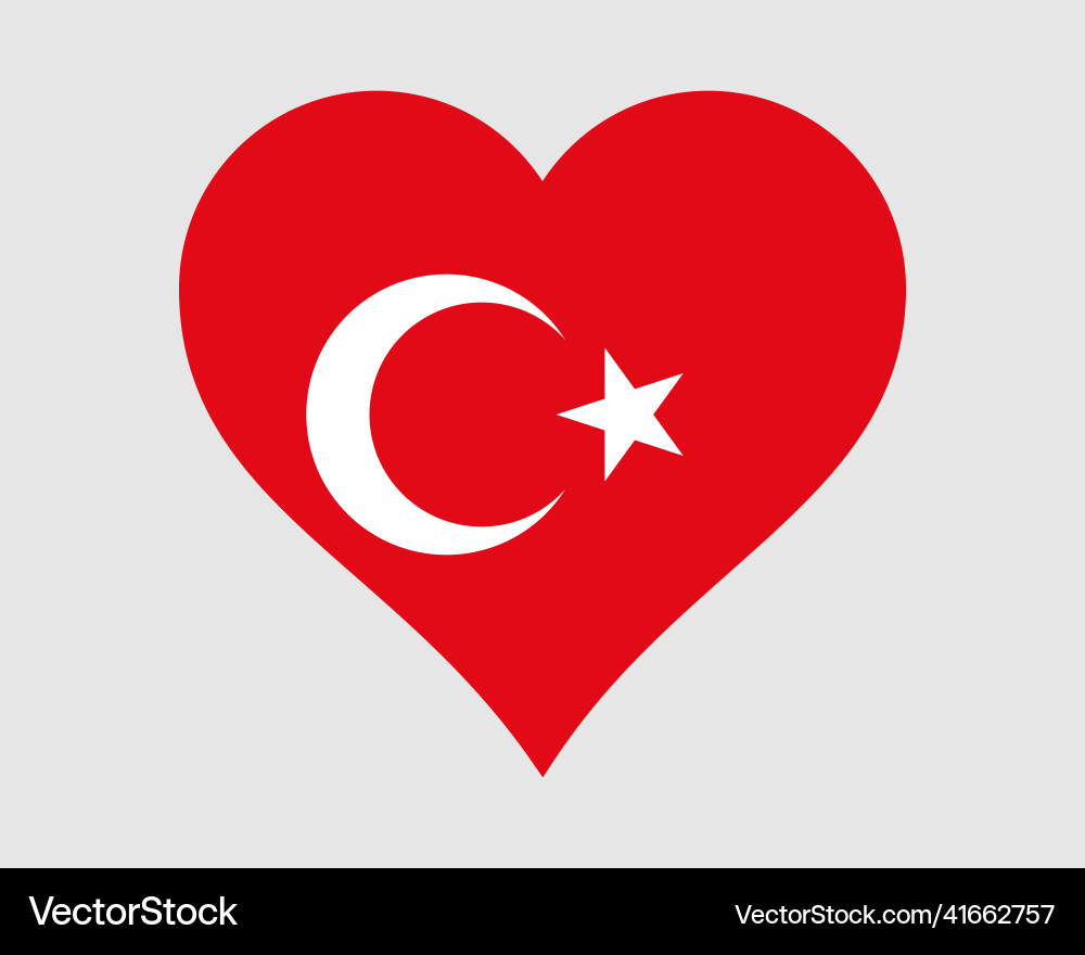 Türkei Herz Fahne türkisch türkisch türkisch liebe ikone sign Türkei Herz Fahne türkisch türkisch türkisch liebe ikone sign vektorbild