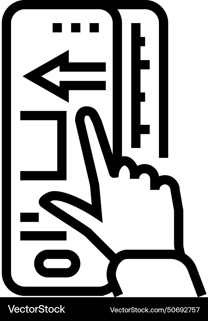 Ui animation ux design line icon Ui animation ux design line icon vector image