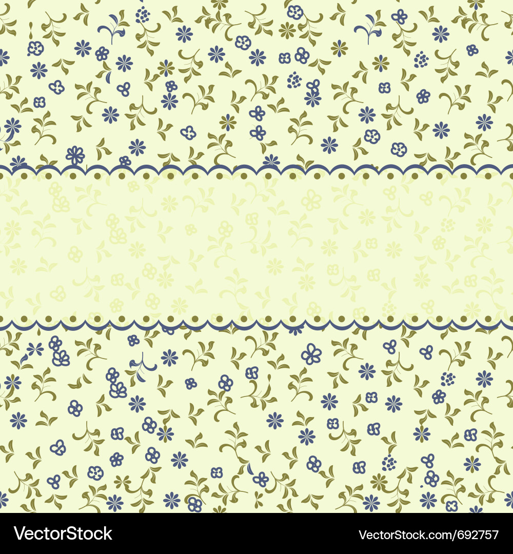 Vintage Floral Pattern Vector Image