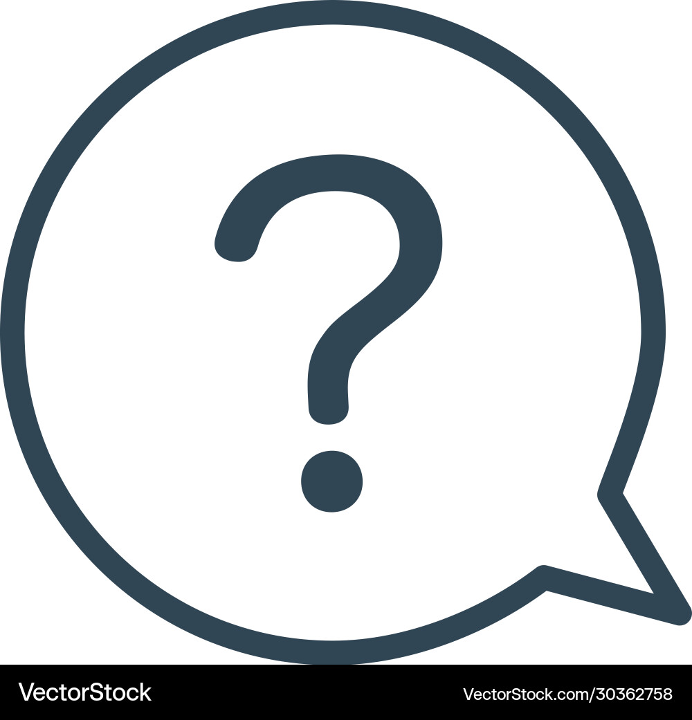 Bubble and question mark faq icon woth chat Bubble and question mark faq icon woth chat vector image