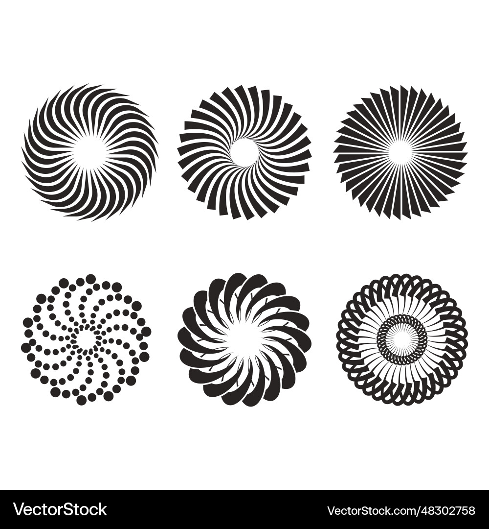 Circular pattern icon Circular pattern icon vector image