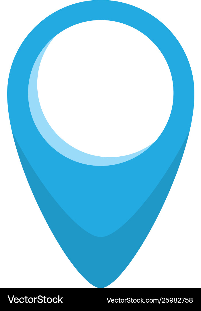 Pin pointer location isolated icon vector image