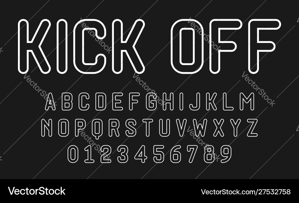Set alphabets font modern design Set alphabets font modern design vector image
