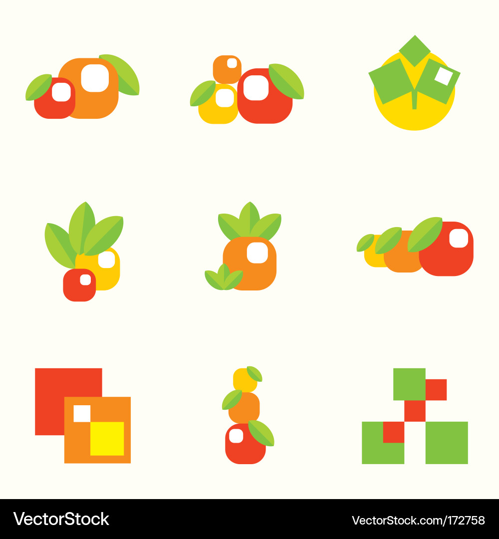 Set of design elements vector image