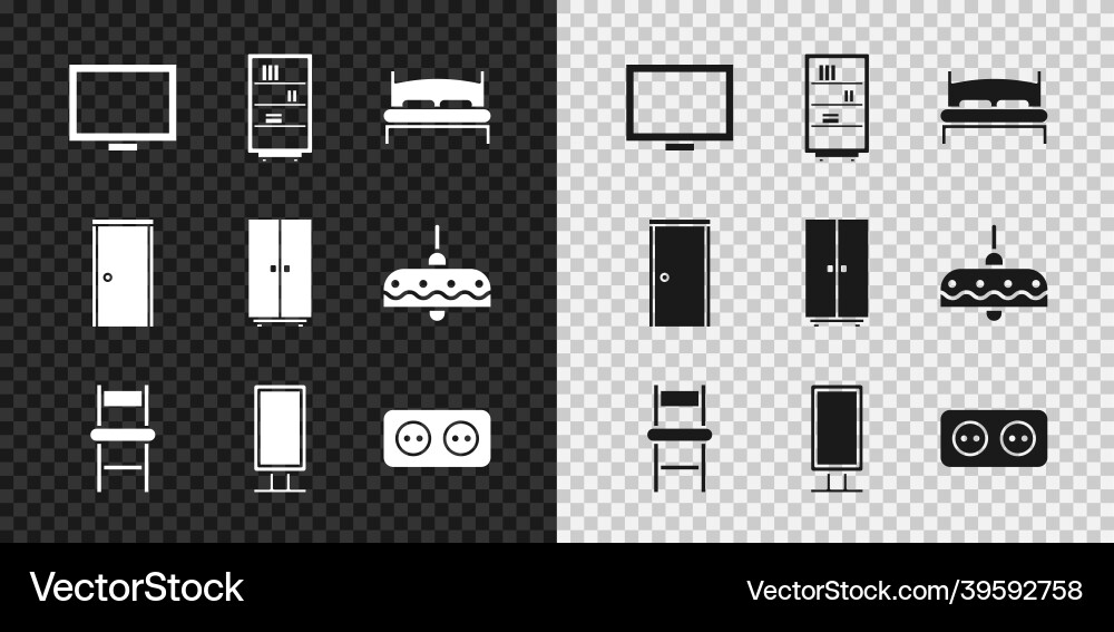 Set picture frame on table library bookshelf big Vector Image