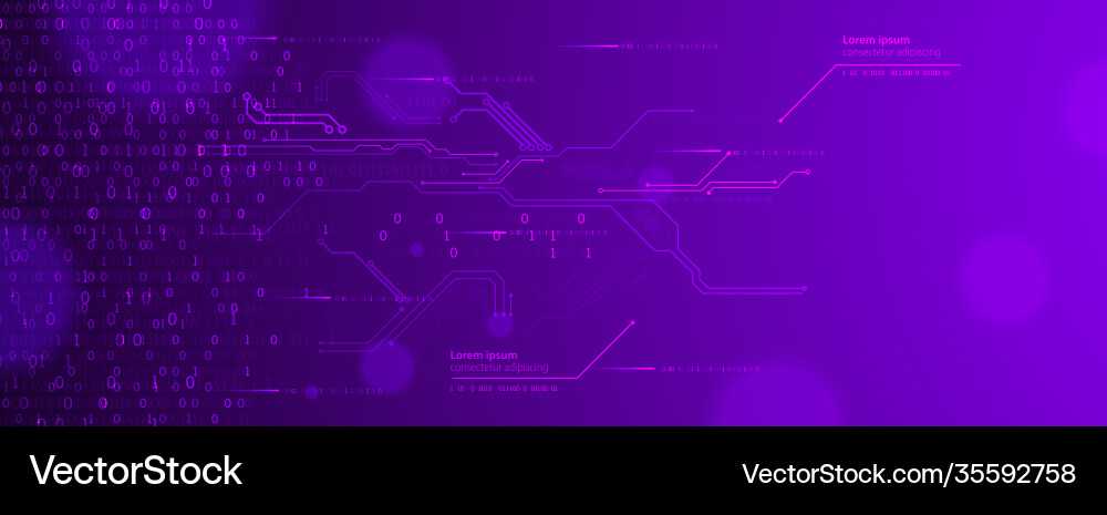 Technology background binary computer code big Technology background binary computer code big vector image