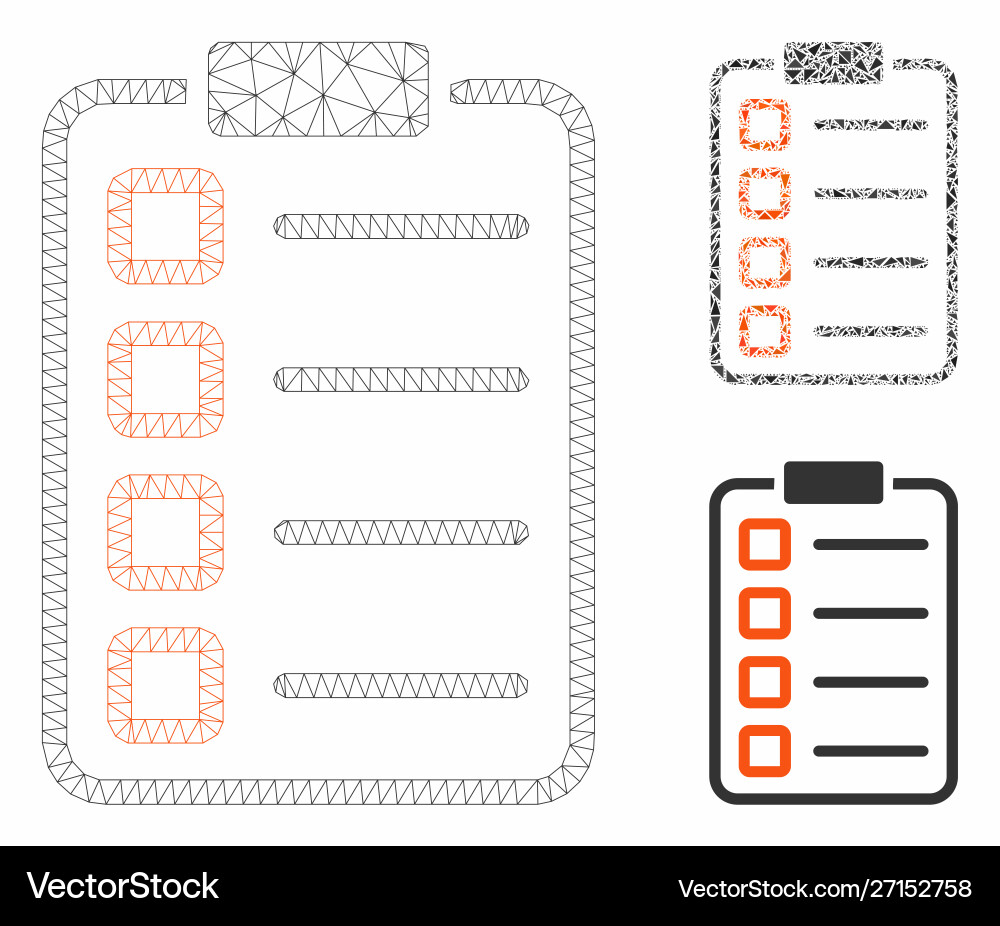 Test form mesh network model and triangle Test form mesh network model and triangle vector image