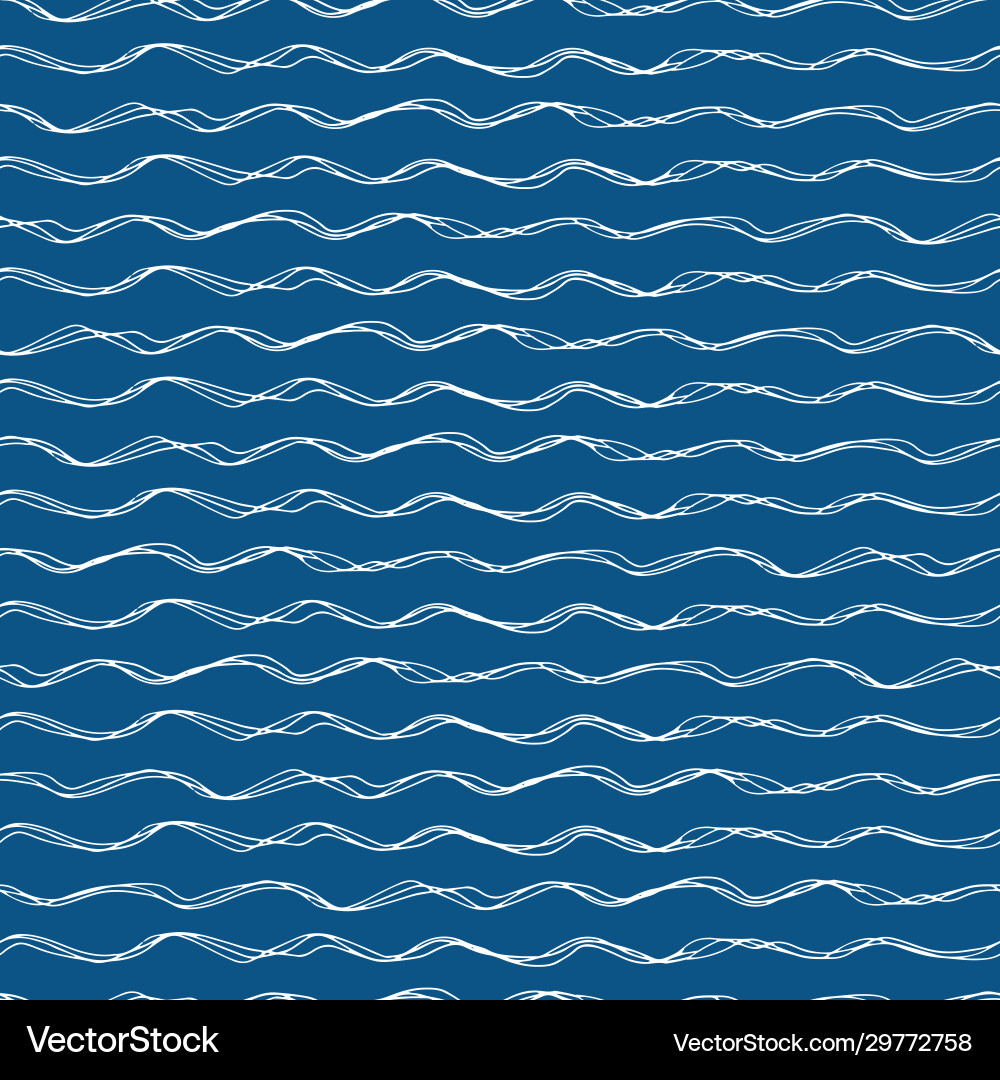 Wavy lines seamless pattern background Wavy lines seamless pattern background vector image