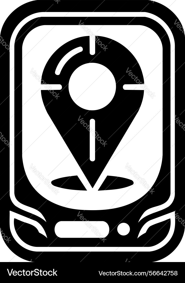 X-default location tracker symbol vector image