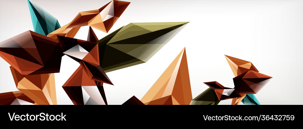 3d triangles and pyramids abstract 3d triangles and pyramids abstract vector image