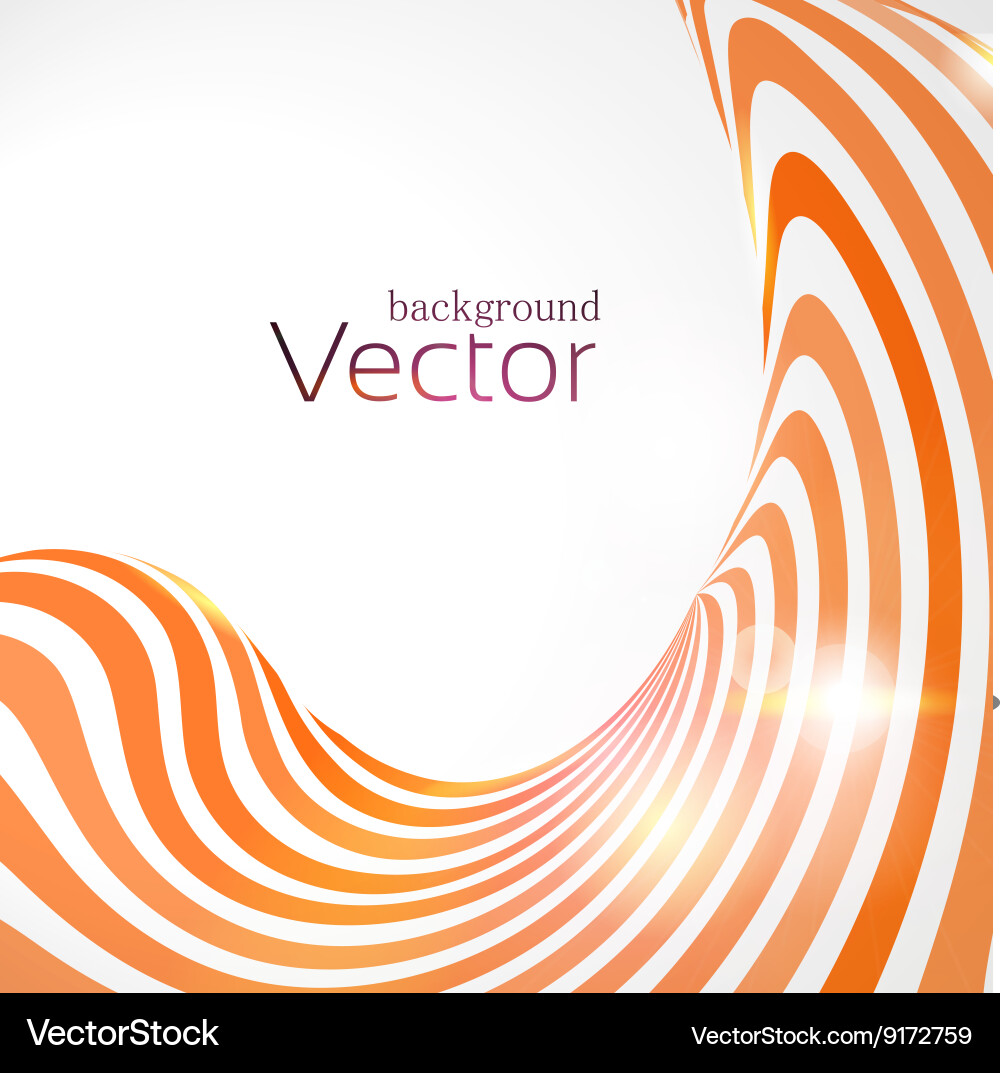 Abstract business background with 3d lines vector image