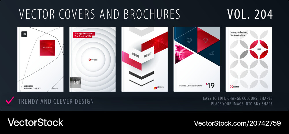 Design set colourful abstract templates Design set colourful abstract templates vector image