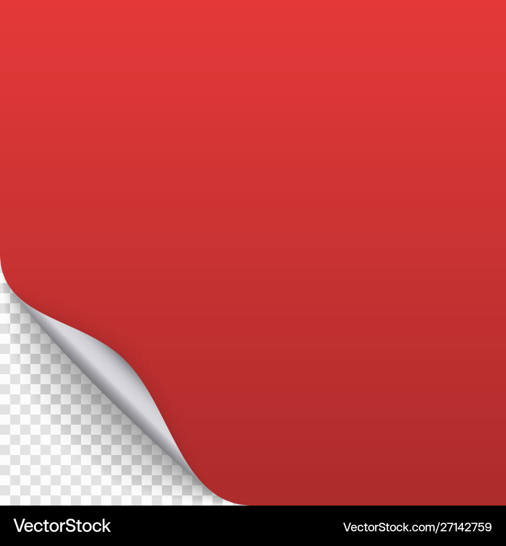 Page curl with shadow Page curl with shadow vector image