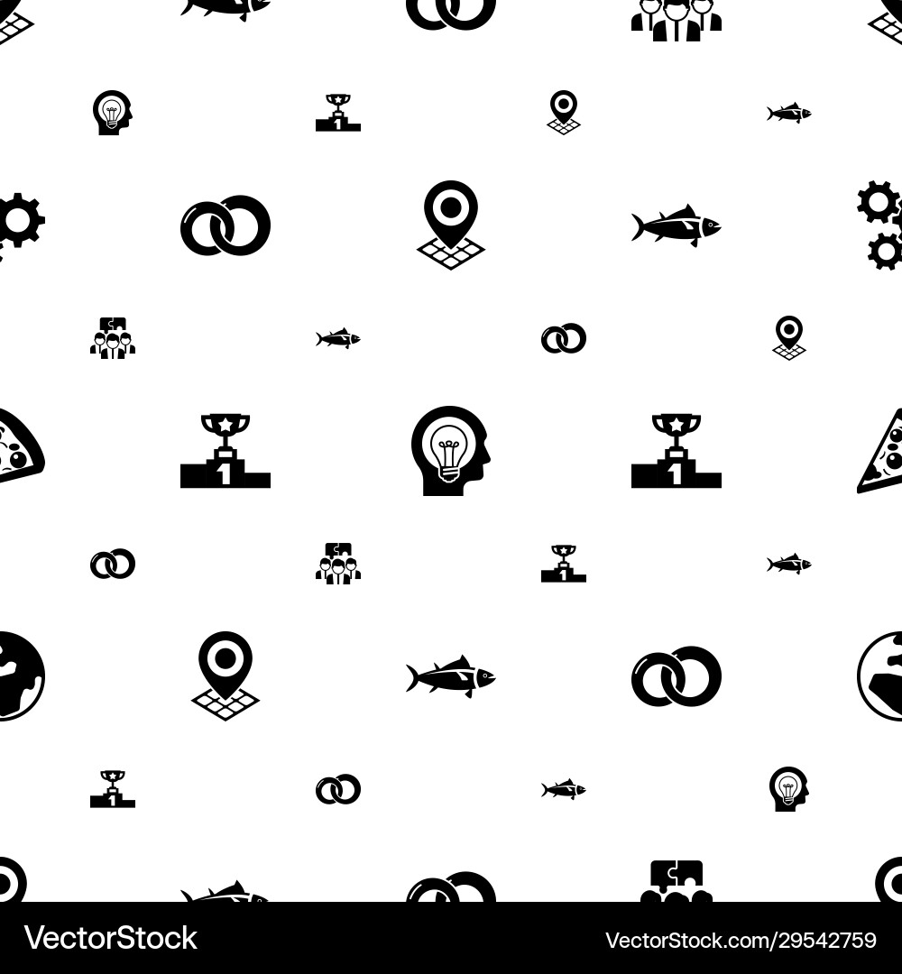 Round icons pattern seamless included editable Vector Image