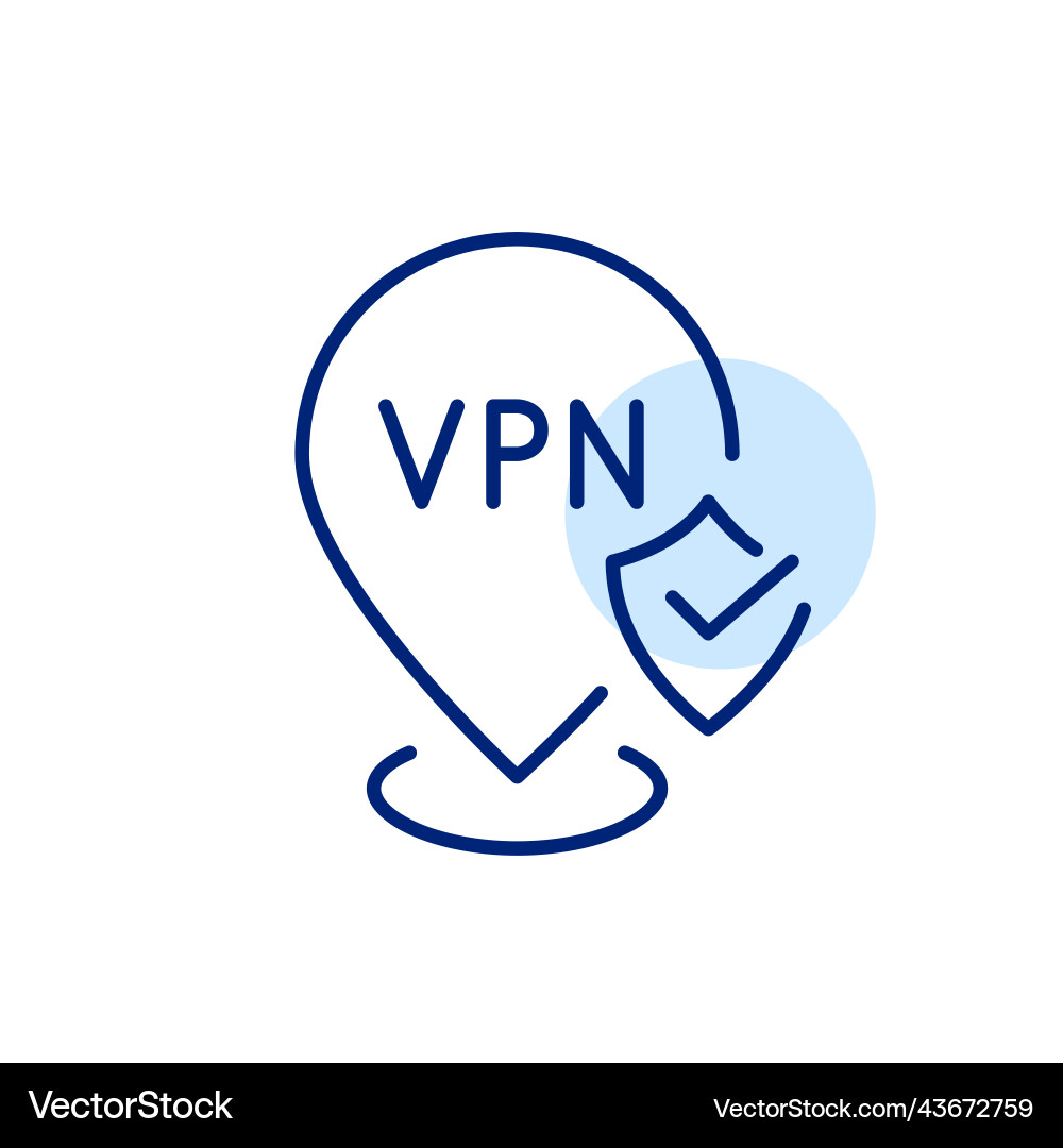 Vpn protected user location pixel perfect Vpn protected user location pixel perfect vector image