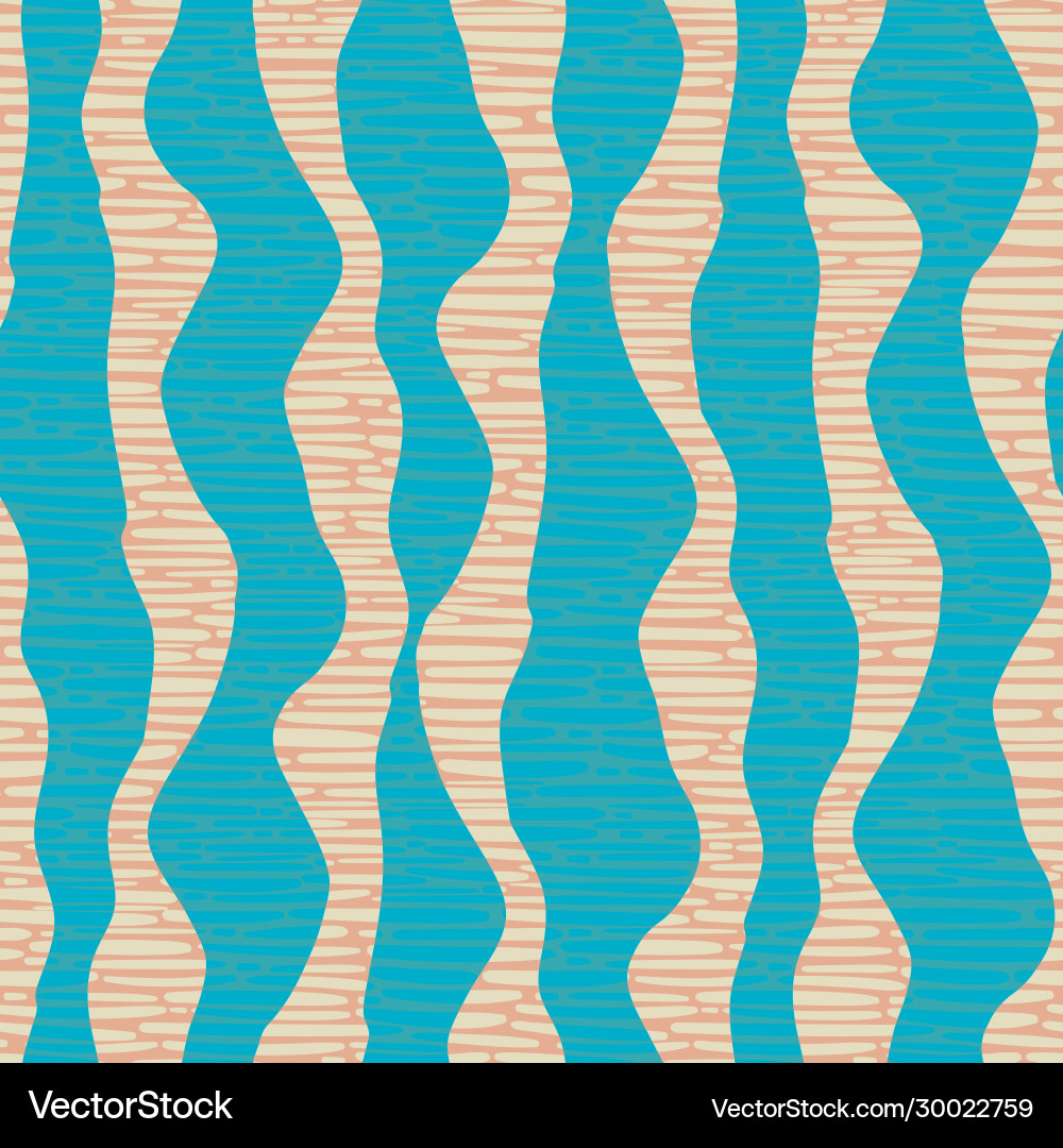Wavy line seamless pattern background Wavy line seamless pattern background vector image