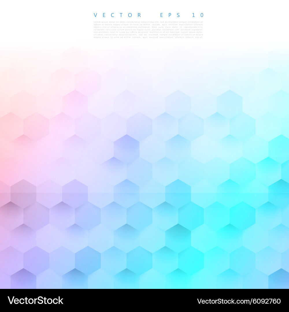 Abstract color 3d hexagonal vector image