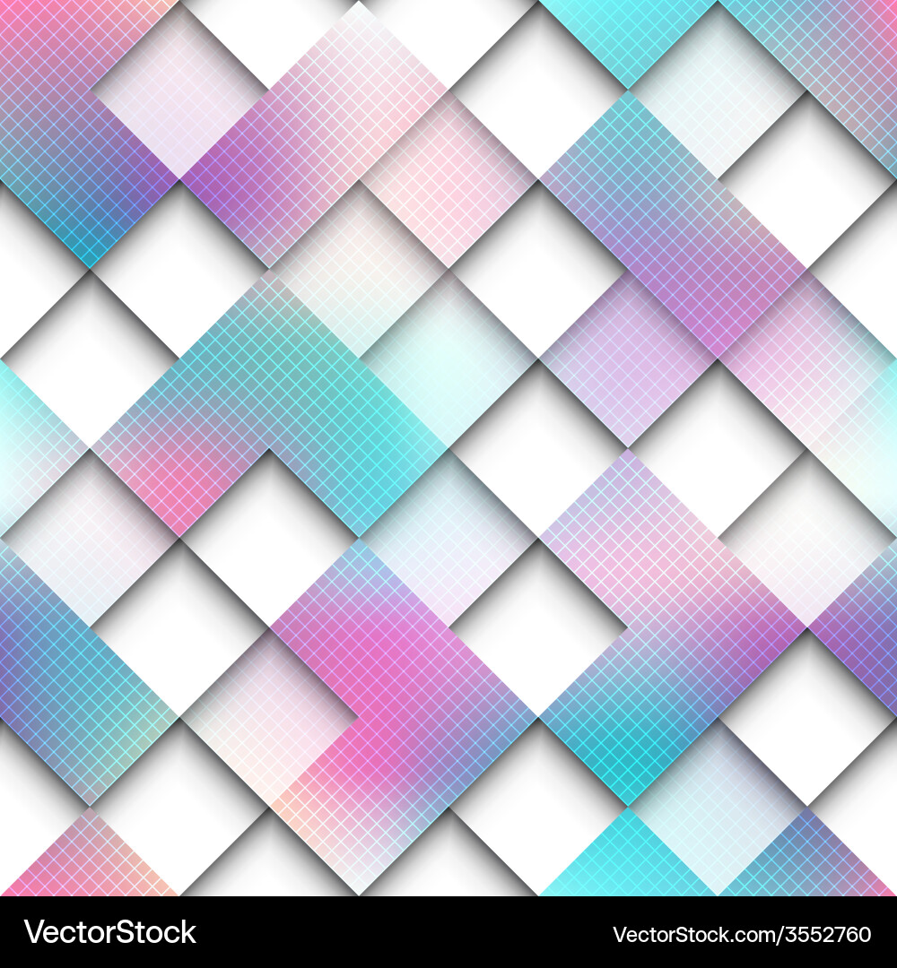 Abstract geometric pattern of squares vector image