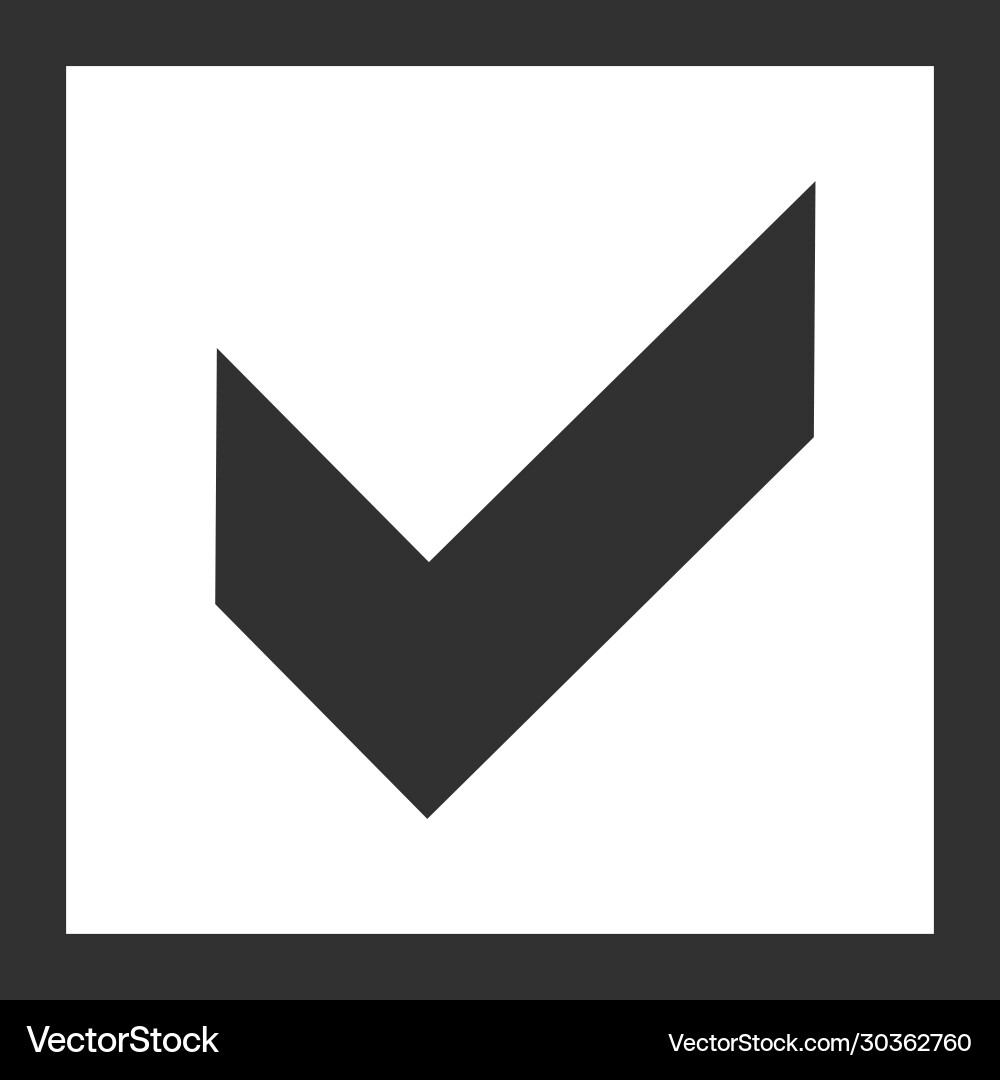 Check mark in box icons checklist icon stock vector image