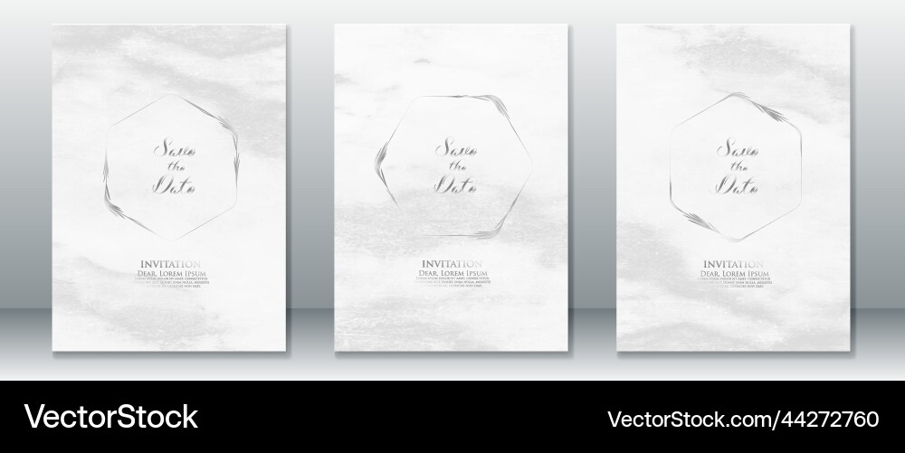 Elegant Wedding Invitation Card Vector Image