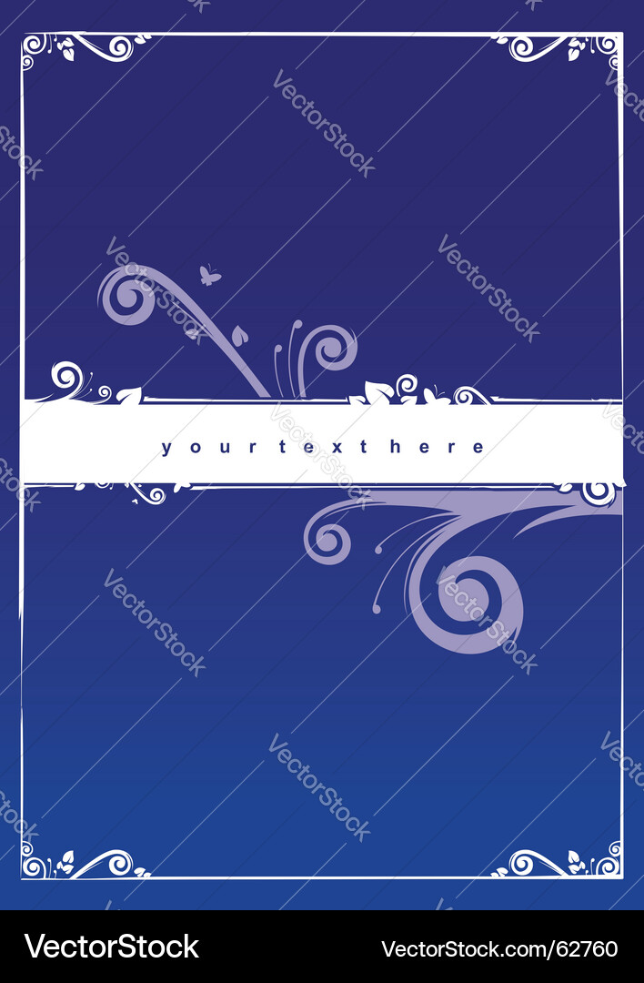 Floral Scroll Pattern vector image