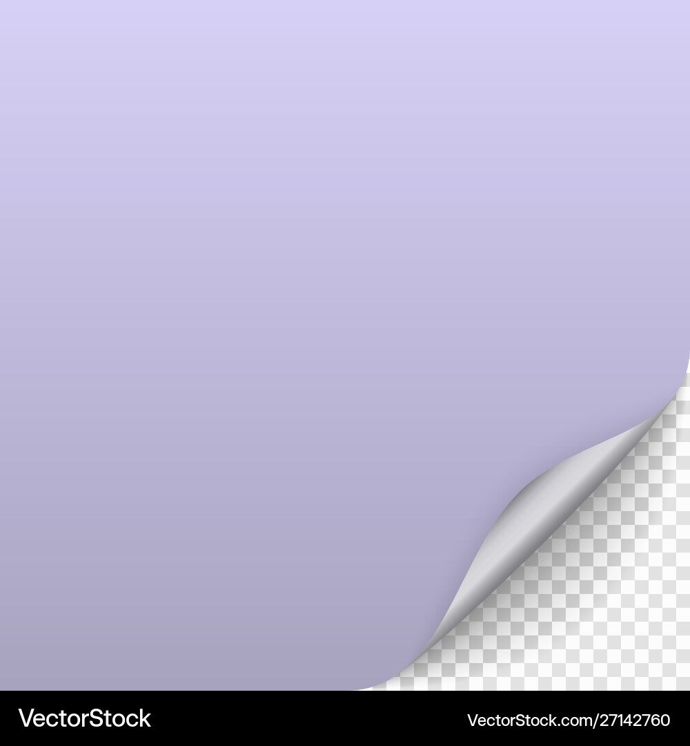 Page curl with shadow Page curl with shadow vector image