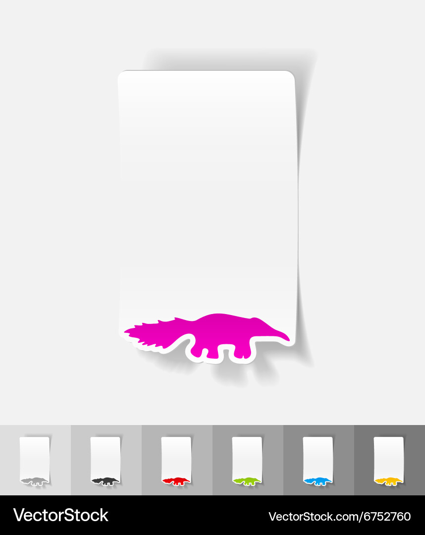 Realistic design element skunk vector image