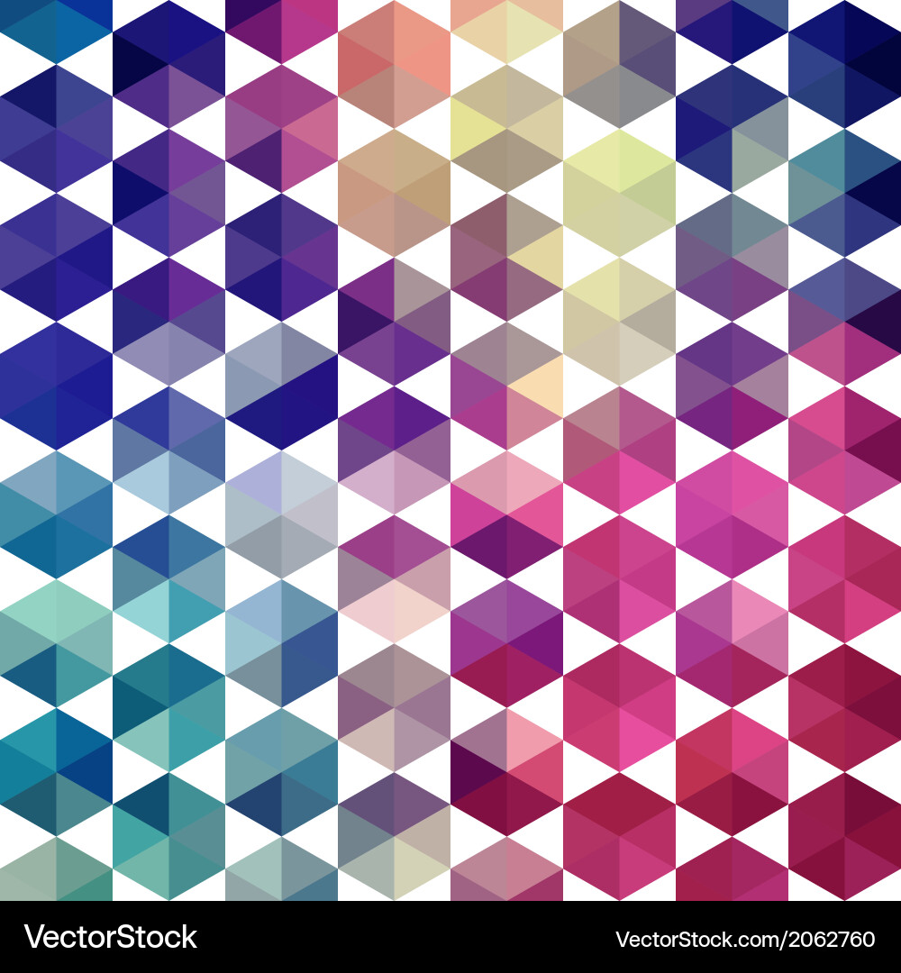 Retro pattern of geometric shapes triangle vector image