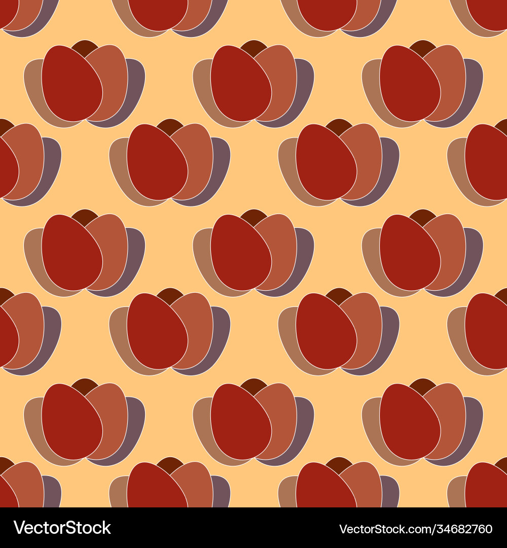 Seamless pattern from eggs vector image