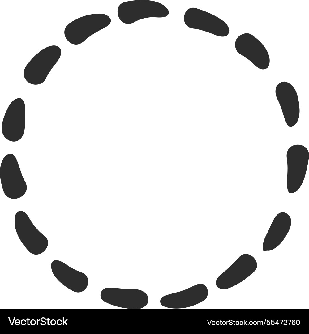 Seamlessly looping dotted line creating a perfect Seamlessly looping dotted line creating a perfect vector image