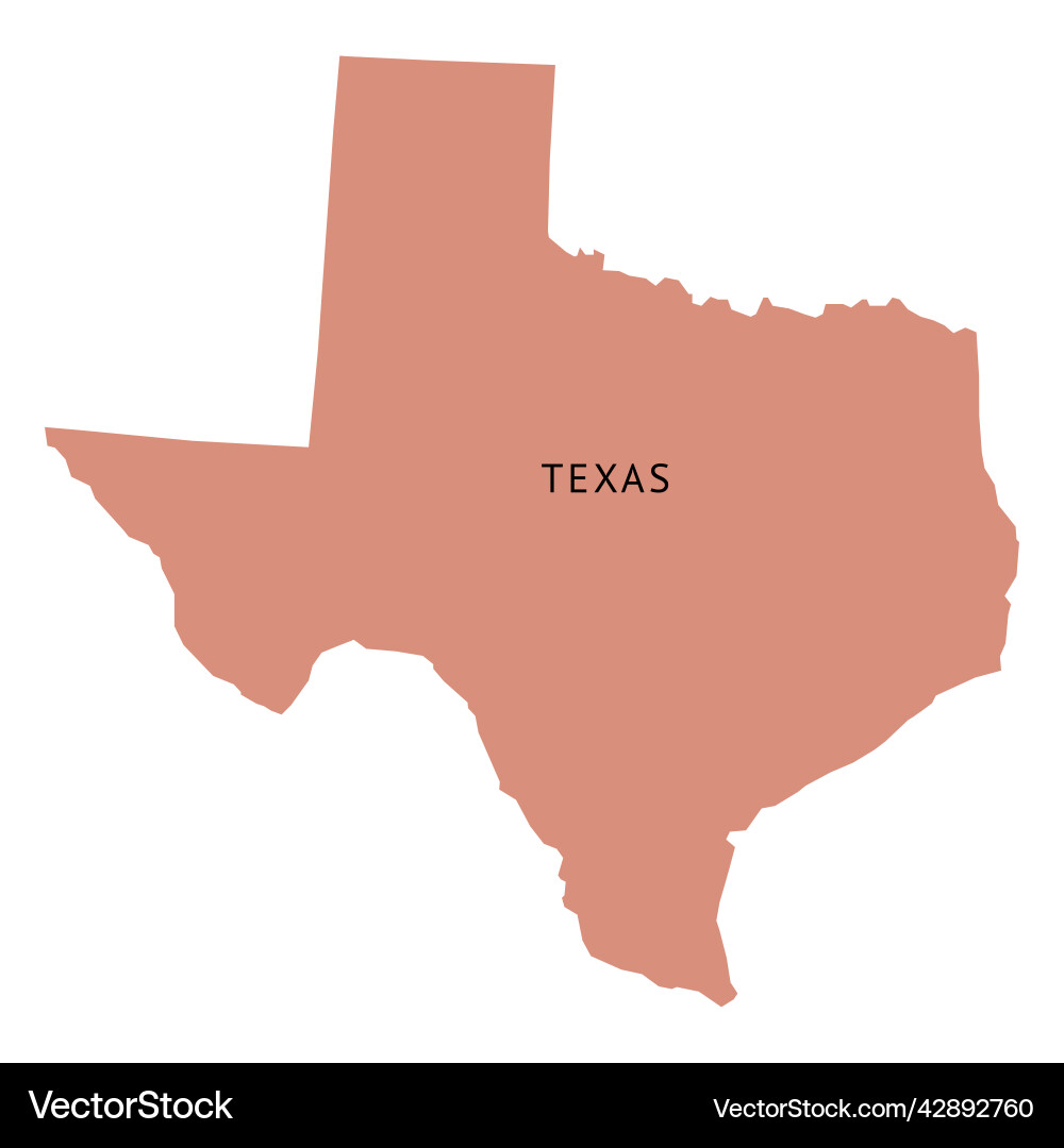 Texas State Ebene Karte hochwertig Texas State Ebene Karte hochwertig vektorbild