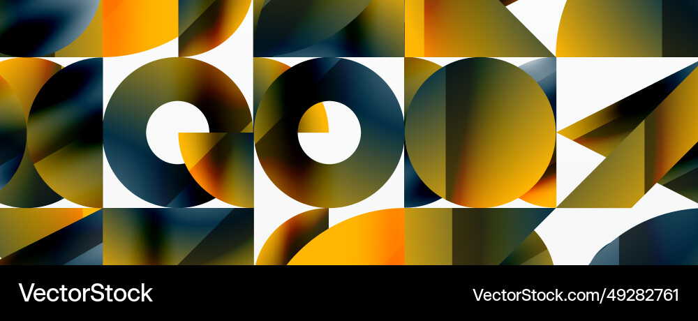 Assorted geometric shapes unite in a minimalistic Assorted geometric shapes unite in a minimalistic Vector Image