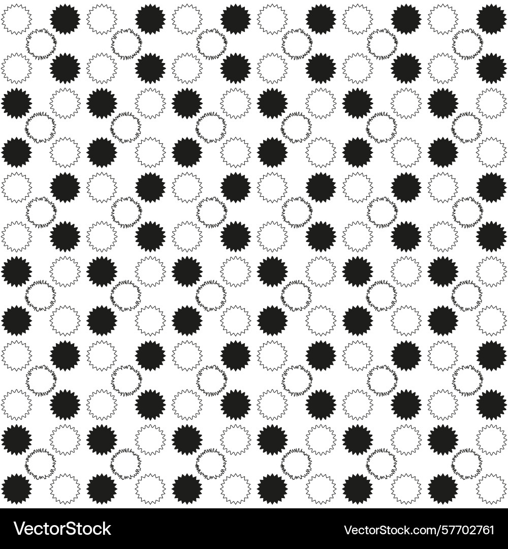 Checkered circle pattern geometric dot array vector image