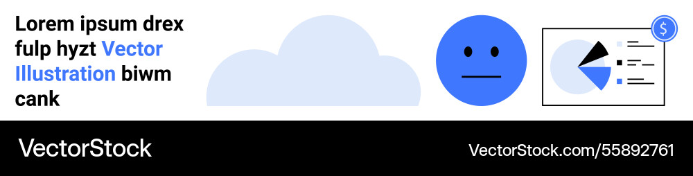 Cloud computing concept with face mood indicator Vector Image