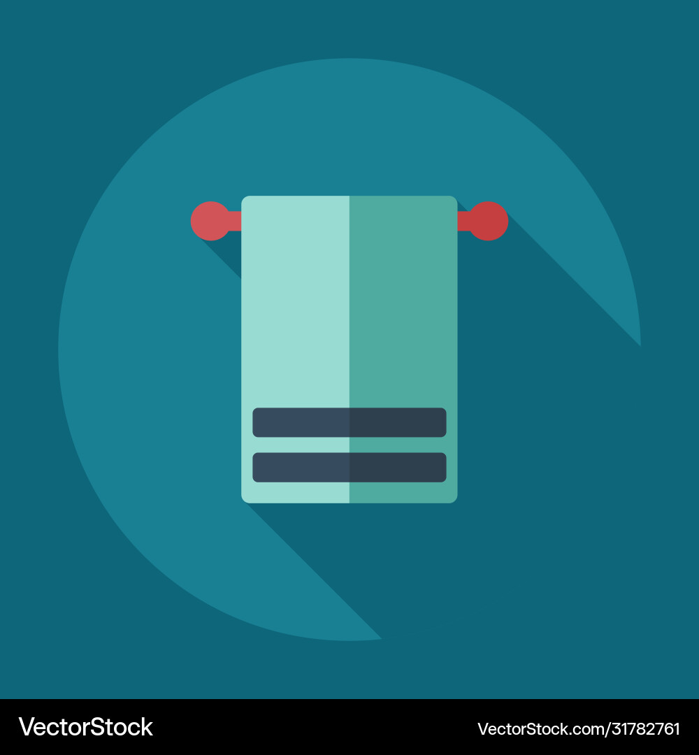 Flat modern design with shadow icons towel Vector Image