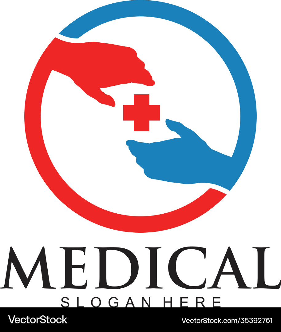 Medical pharmacy logo design template – Royalty-Free Vector | VectorStock, image size:914x1080