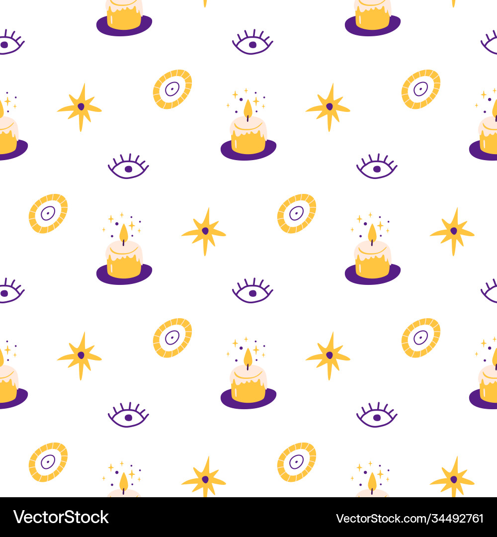 Mystical Celestial Pattern vector image