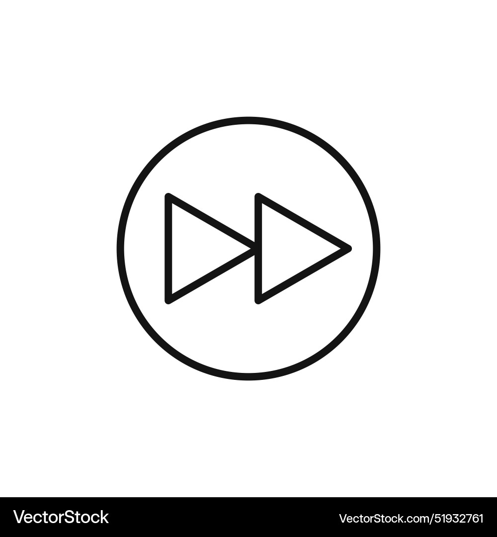 Navigation forward arrow icon ideal for directions Vector Image
