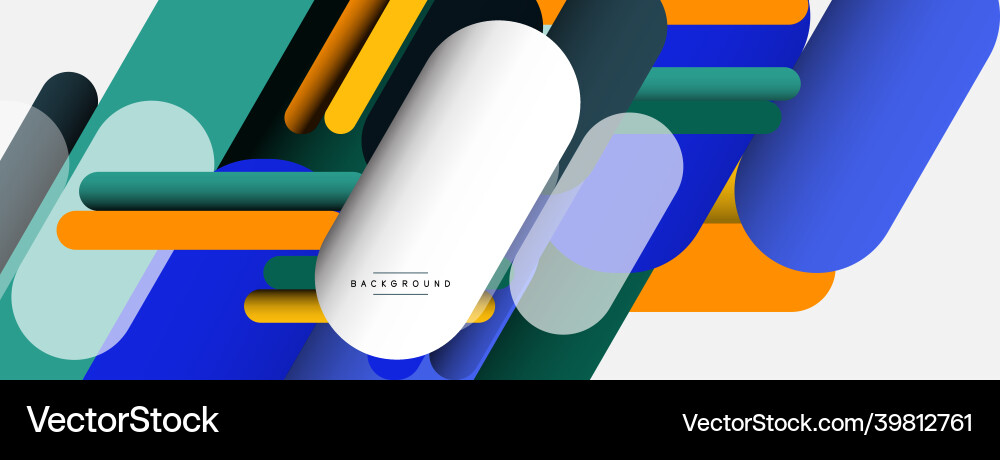 Overlapping round shapes and lines background Overlapping round shapes and lines background vector image