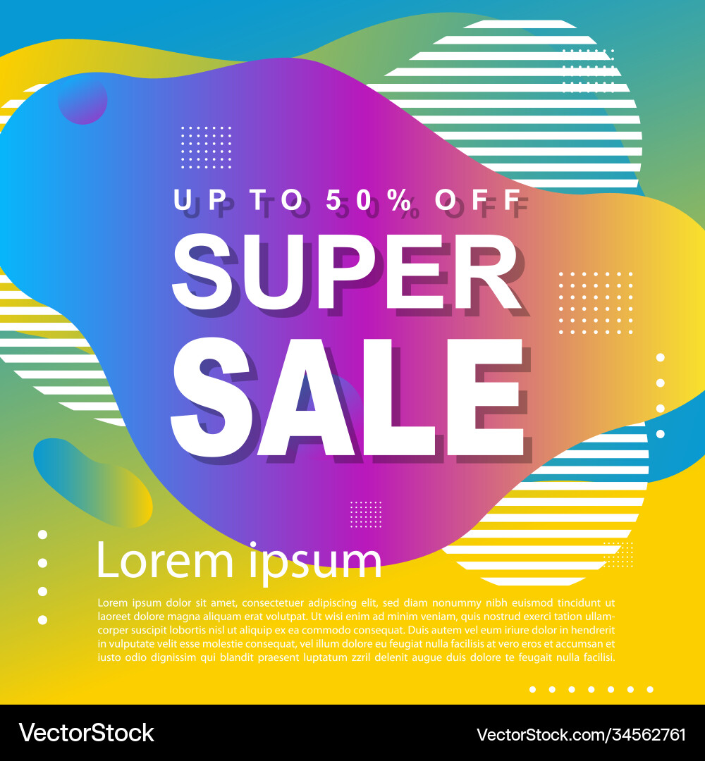 Sale promotion banner template design Vector Image